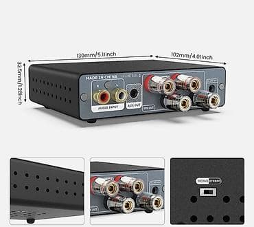 усилители колонки: Новый, Домашний, 300 Вт, Класс: D, Каналов: 2 — 4