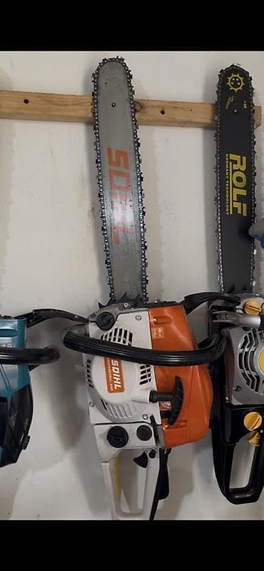 Араалар: Бензо- и электропилы (цепные пилы) разных типов и размеров. - Длина — 3