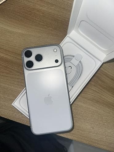 iphone 16 max: IPhone 17 Pro Max, Б/у, 256 ГБ, Серебристый, Коробка, 100 % — 2
