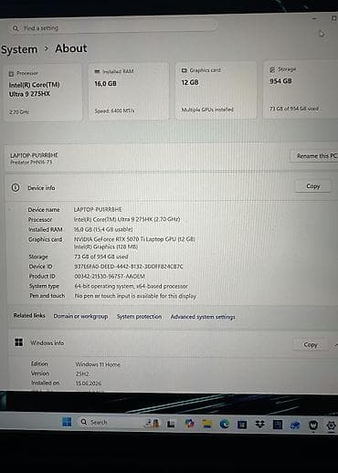 thinkpad e14: Игровой, Б/у, Intel Core Ultra 9 — 6
