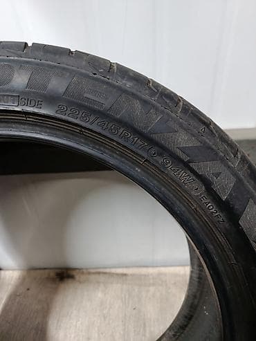 Шины 225 / 45 / R 17, Лето, Б/у, 1 шт, Легковые, Япония, Bridgestone — 2