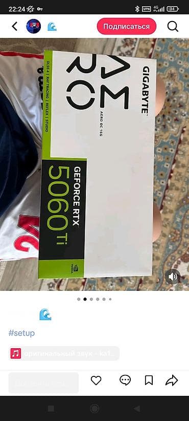 Видеокарта для ПК, Б/у, Gigabyte, GeForce RTX, 16 ГБ