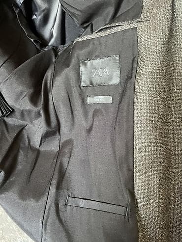 Жеке буюмдар: Мужской пиджак ZARA - Материал: 100% шерсть (указано на бирке) - — 7