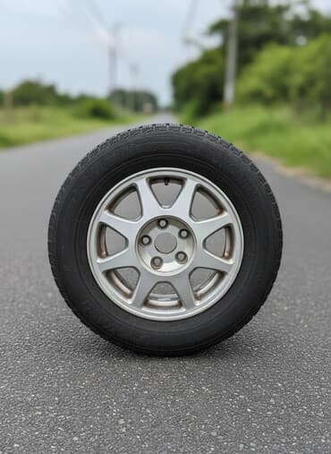 оригинальные штампованные диски опель: Литые Диски R 15 Toyota, Комплект, отверстий - 5, Б/у — 1