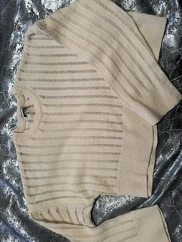 кофта блузка: Комплект, Трикотаж, Прозрачная модель — 1