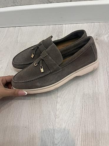 Мокасины и лоферы: Замшевые лоферы женские!! - Материал верха: мягкая замша. - Цвет — 1