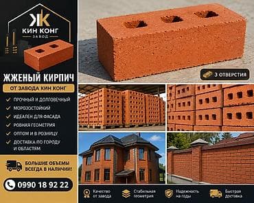 Пустотелый, дырчатый, Жженый кирпич, Полублок, 250×120×90