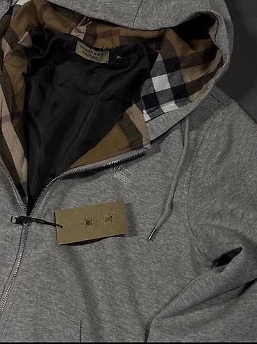 Шорты: Мужская толстовка, L, Burberry, Новый, цвет - Серый — 2