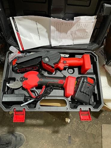 Садовый набор 2/1 цепная пила (сучкарезы) и секатор на батарейках в