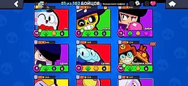 топчу тигем: Аккаунт Brawl Stars с редкими скинами и высоким прогрессом. Основное — 7