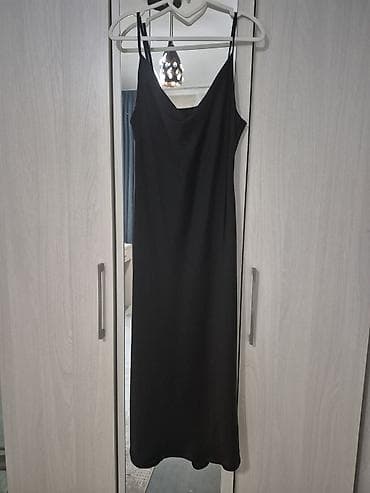 джинсовое платье с длинным рукавом: Повседневное платье, Платье-комбинация, S — 1