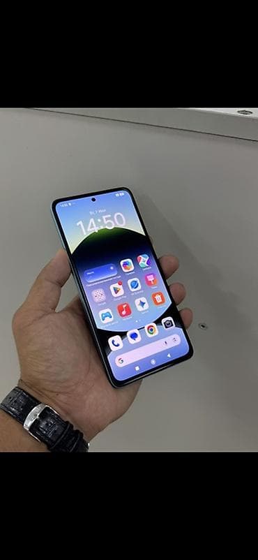 пл: Redmi, Redmi Note 14, Б/у, 256 ГБ, цвет - Голубой, 2 SIM — 2