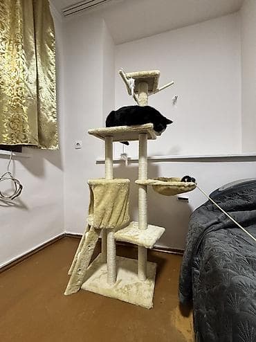 Палатки и домики: Многоуровневый игровой комплекс для кошек с когтеточками НОП НОВЫЙ Не — 4