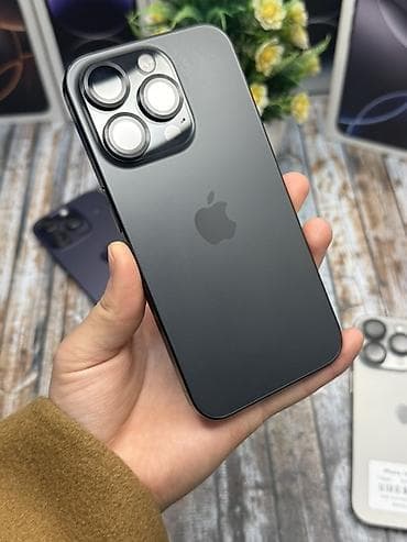 IPhone 15 Pro, Б/у, 128 ГБ, Black Titanium, Коробка, В рассрочку, 87 %