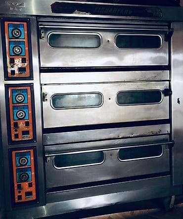 умный печь: Профессиональная электрическая печь для пекарни/кафе, 3-камерная — 1