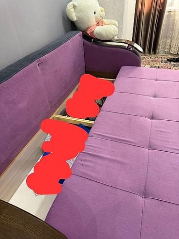 sofa bed: Прямой диван, Б/у — 3