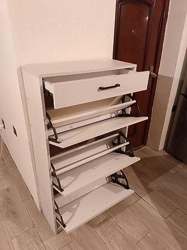 выдвижной ящик: Тумба и подставка для обуви, Б/у, Другой материал — 1