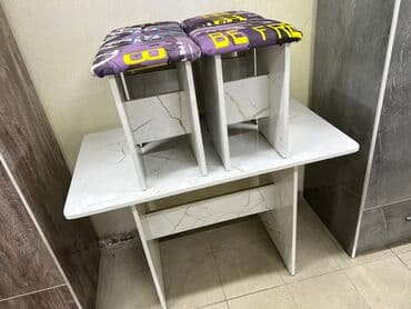 Столы: Стол тобуретка стол стуля размер 110на64 тобуретка4шт высота стола75 — 9