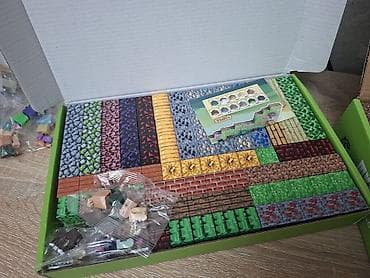 Магнитные кубики в стиле Майнкрафт 216 шт + 6 минифигурок- 1850 сом