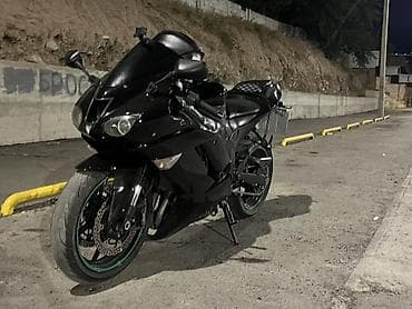 Мотоциклы: Спортивный мотоцикл Kawasaki Ninja ZX-6R . Черный матовый/глянцевый — 4