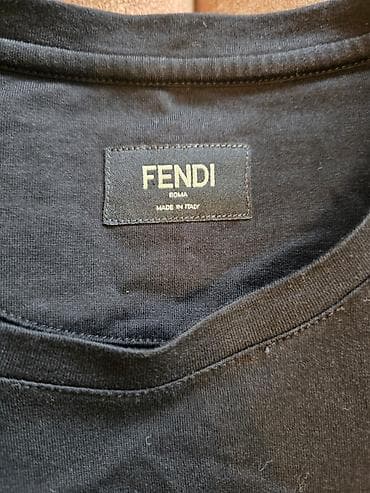 Мужская одежда: Мужская футболка, S, Fendi, Б/у, цвет - Черный, Самовывоз, Платная доставка — 4