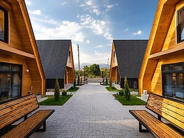 А-фрейм домик, Кыргызское взморье, Бостери, 10 мест