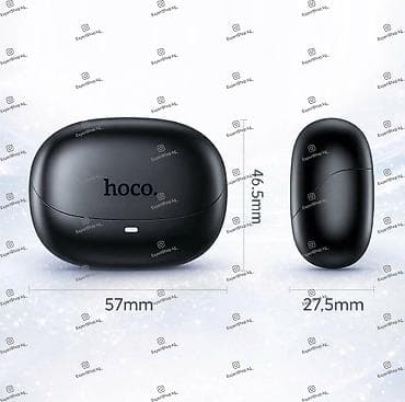 aux bluetooth: Наушники Hoco EQ25 в стильном чёрном исполнении - беспроводное — 5
