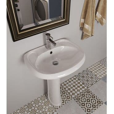 тумба для постели: Раковина для ванной, Особенности: Глянцевое, Овальная форма, Материал: Керамика, Размер: 454 x 571 см — 1