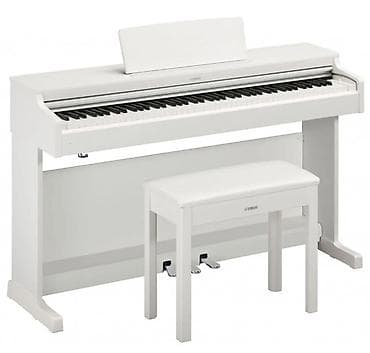 Музыкальные инструменты: Цифровое пианино Yamaha серия YDP-144 цвет белый, со скамьей в — 1