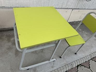 Стол жана отургуч комплекттери: Парта жана отургуч комплекти, түсү - Жашыл — 2