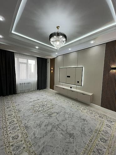 город кызыл кия: 1 комната, 42 м², Элитка, 4 этаж, Дизайнерский ремонт — 1