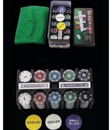 Музыкальные инструменты: 200шт Фишек для покера Party Table Game Набор жетонов для покера Набор — 3