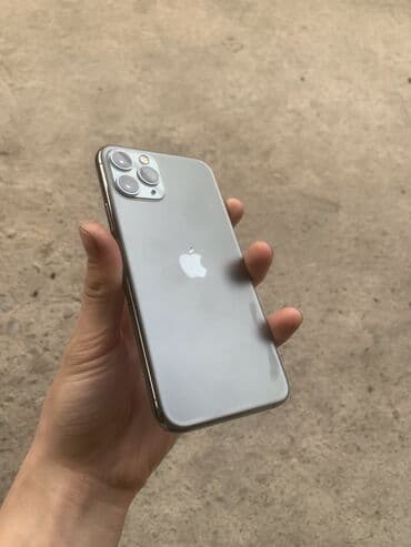 телефон айфон бишкек: IPhone 11 Pro, Колдонулган, 64 ГБ, Black Titanium, Кулакчындар, 72 % — 6