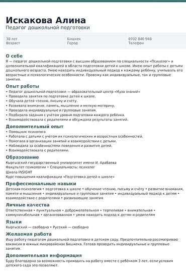 требуется садик: Ищу актуальные вакансии приходящего педагога дошкольной подготовки, в — 1