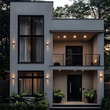 реставрация кухни: Современный интерьер с дизайнерским освещением и встроенными решениями — 10