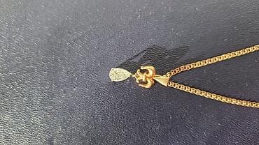 Жеке буюмдар: Подвеска с натуральным брилиантом СССР формы «груша» (капля) один — 3