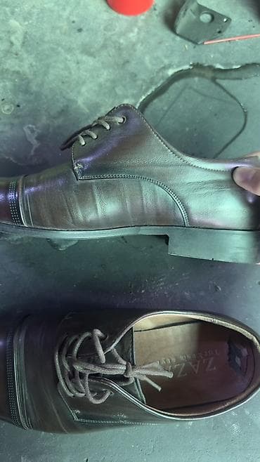 балетки 37: Мужские туфли, 40, Б/у, цвет - Коричневый, Самовывоз — 5