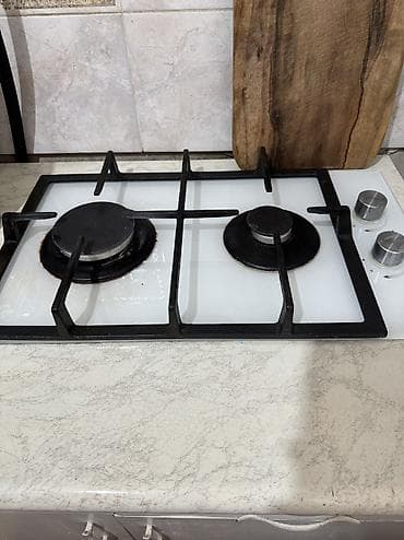 Газовая печь, Midea, Б/у, Встраиваемая, цвет - Белый, Полная оплата — 4