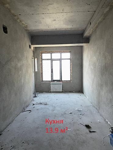 айни 73: 3 комнаты, 119 м², БГУ Элитка, 4 этаж, ПСО (под самоотделку) — 6