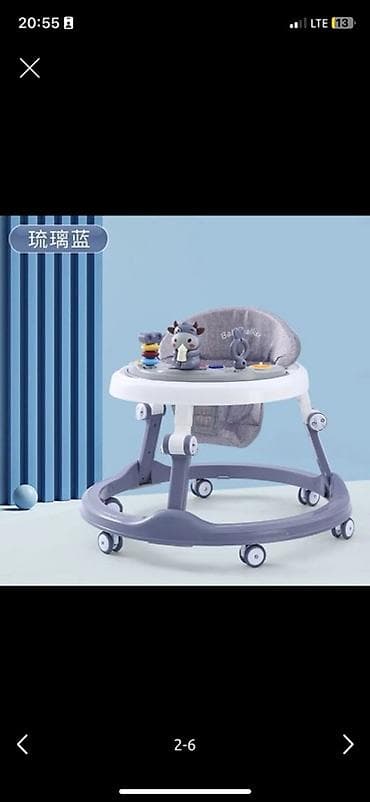 игрушка ссср: Детские ходунки с игровой панелью - Круглая устойчивая база с 8 — 1