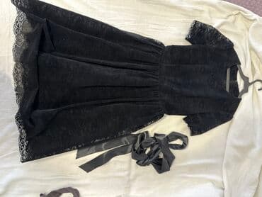 велюровый: Вечернее платье, Пышное, Длинная модель, Велюр, С рукавами, M — 1