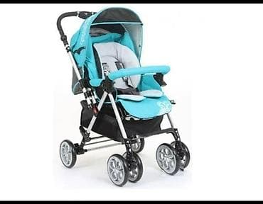 Игрушки: Коляска, цвет - Голубой, Б/у — 1