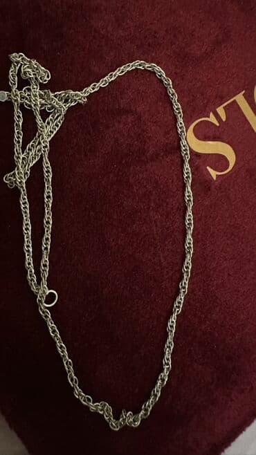 золотая цепь женская: Серебристая цепочка на шею 45 см 925 - Металл: белый/серебристый — 2