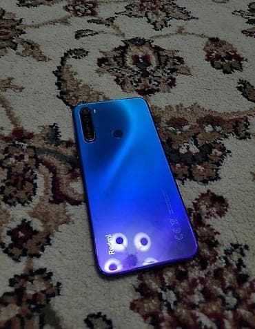 Redmi, Redmi Note 8, Б/у, 64 ГБ, цвет - Синий, 1 SIM, 2 SIM