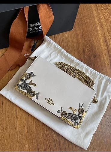Клатч/сумка на цепочке Coach New York - Материал: натуральная кожа
