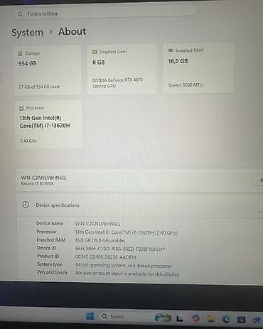 мси катана: Игровой, Б/у, Intel Core i7, В рассрочку — 5