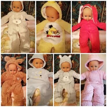 Детские тёплые и на межсезонье комбезы б/у. Состояние хорошее. На