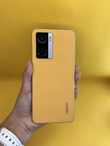 Oppo A77, Б/у, 128 ГБ, цвет - Желтый, В рассрочку