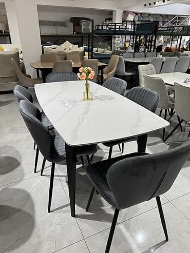 chair table: Кухонный стол и стул, цвет - Серый — 6
