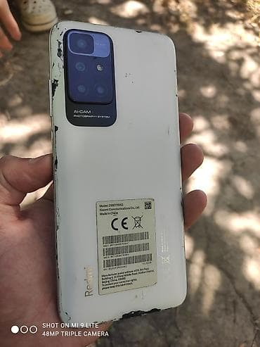 xiaomi poco c40: Redmi, Redmi 10, Б/у, 64 ГБ, цвет - Белый, 2 SIM — 1